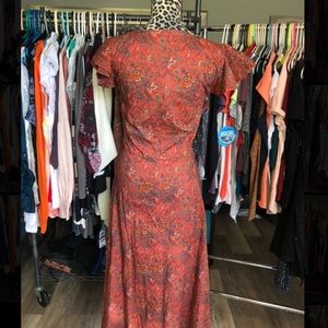 Dark orange floral Antonio Melani dress